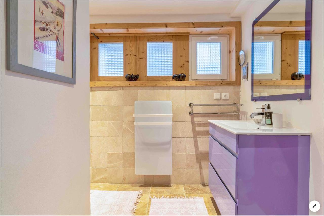 Chambre Independante Avec Salle De Bain Independante Au Rdc D Un Chalet A 25 Kms Chamonix แซ็งต์-แฌร์เวส์-เลส์-แบ็งส์ ภายนอก รูปภาพ